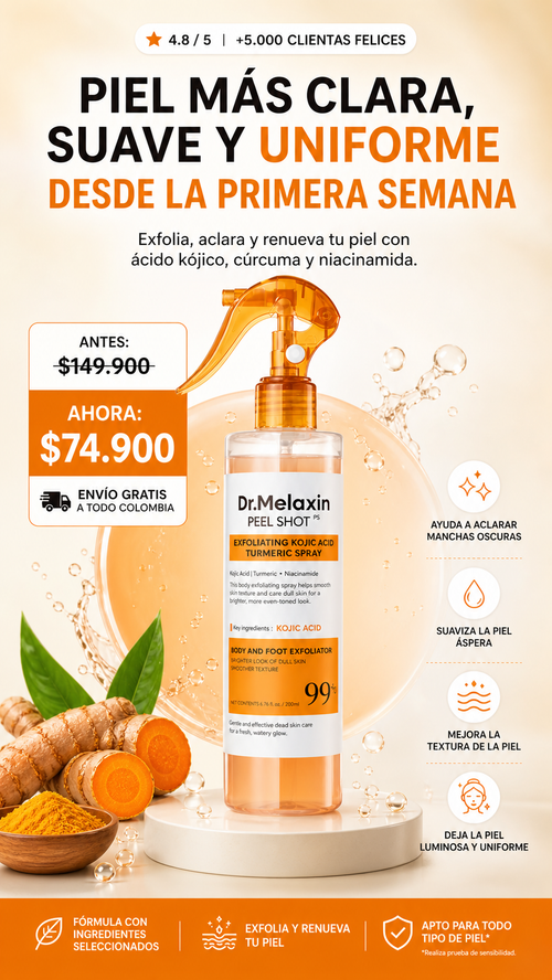 Dr.Melaxin Spray 200ml Pore Clearing Exfoliating Formula Skin Repair